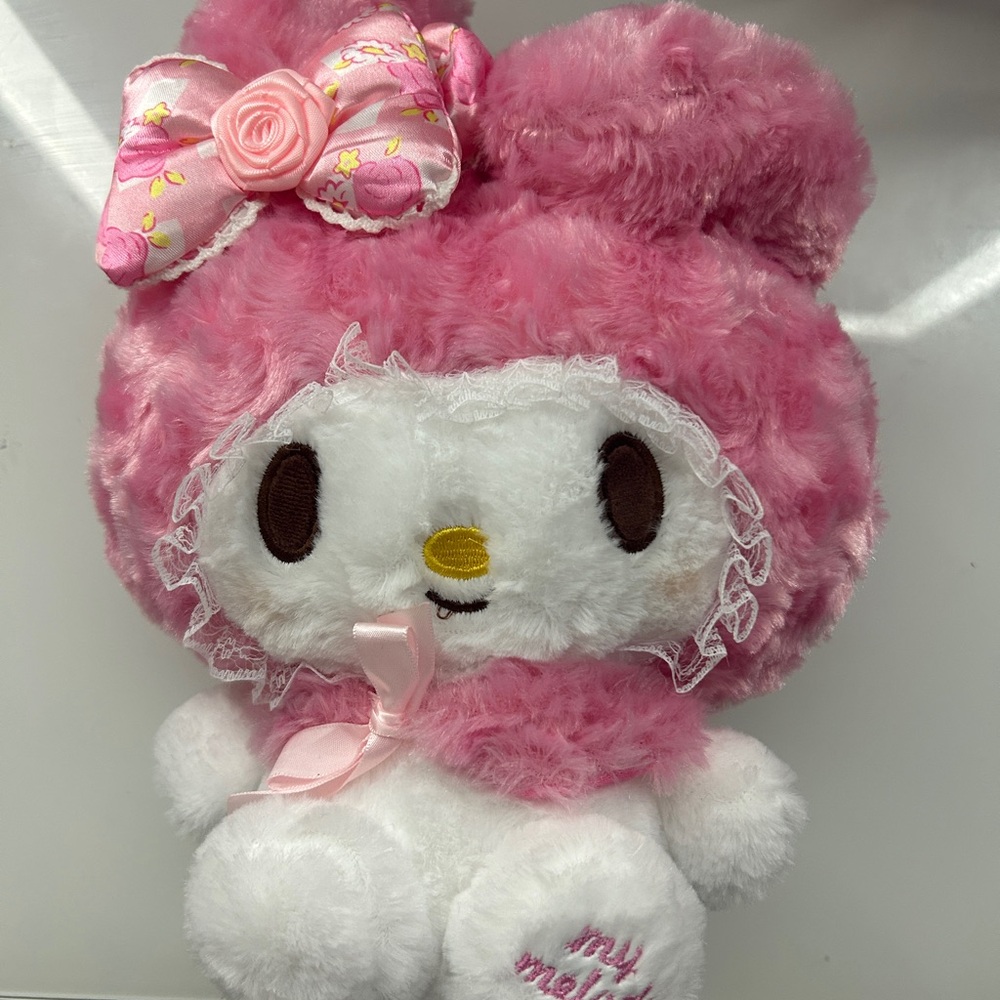 Pink and White My melody Plush Toy Sanrio